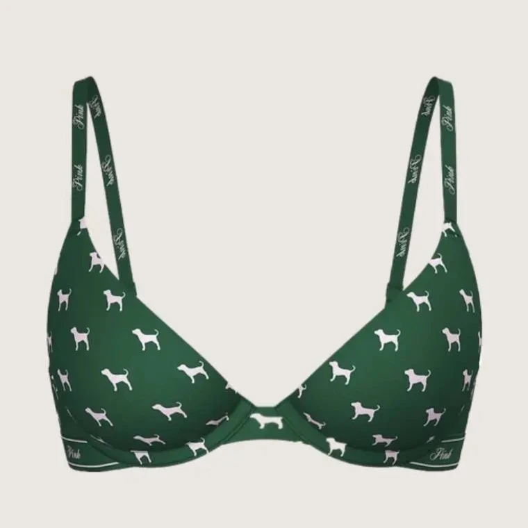 【维密PINK· 大秀系列】薄款文胸大胸显小可调节肩带内衣