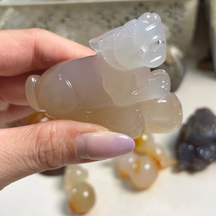 玛瑙/玉髓未镶嵌吊坠(不含链)