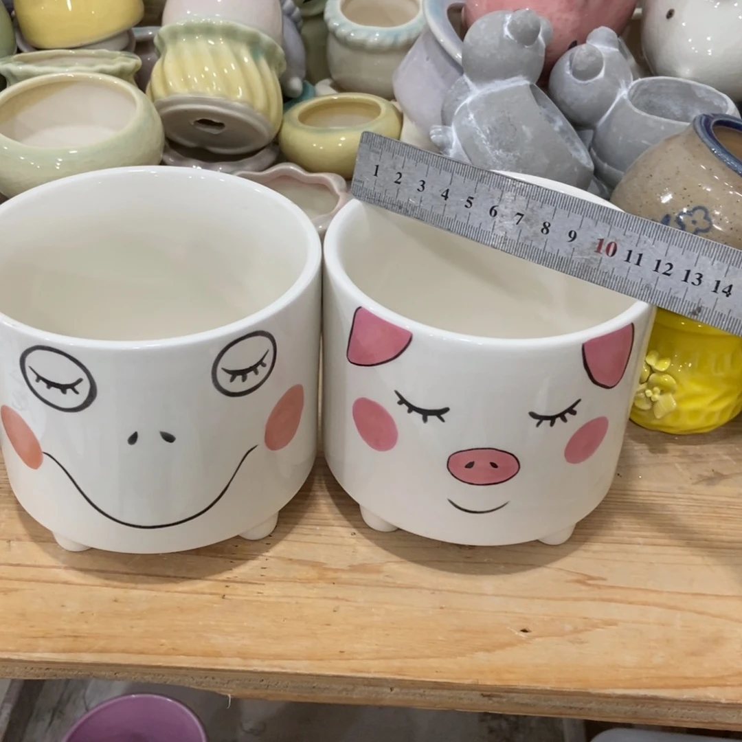 红陶高温陶瓷花盆