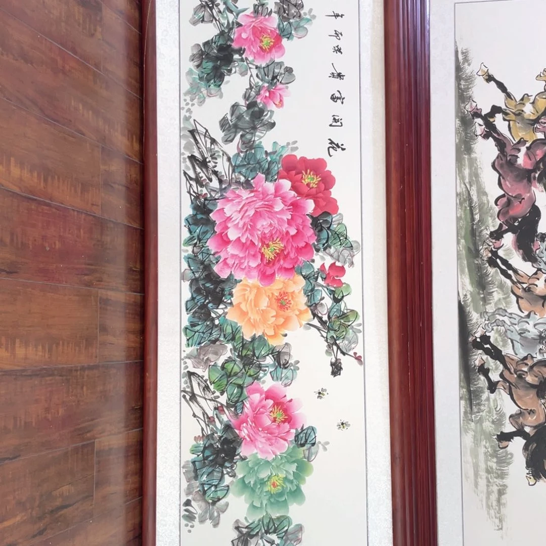 国画带框尺寸48*163厘米