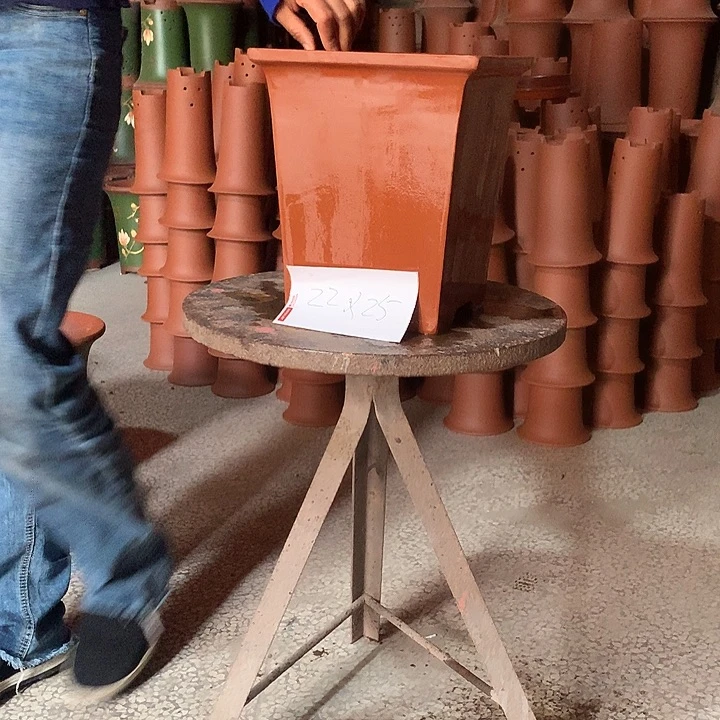 紫砂花盆兰花盆栽