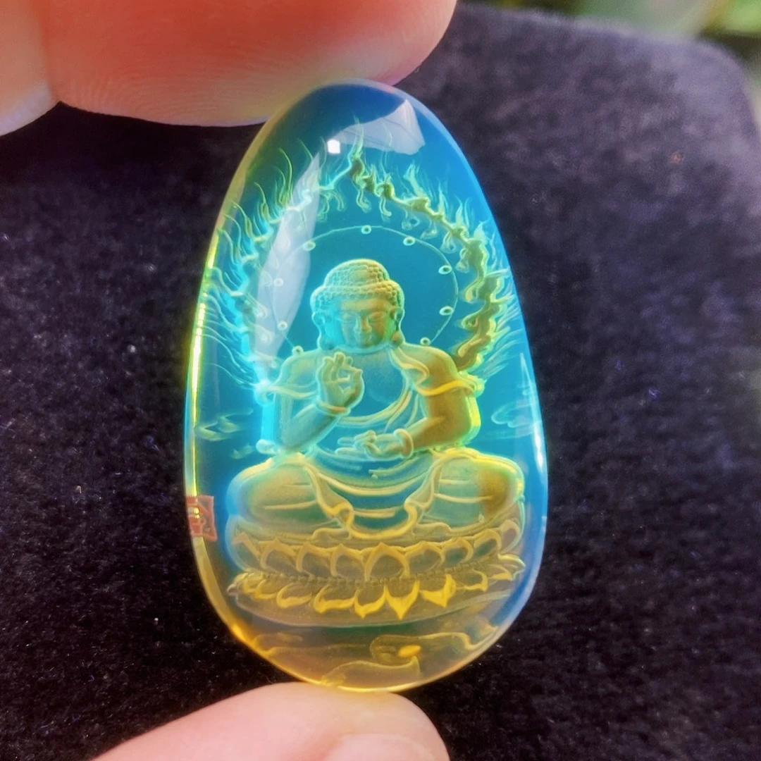 【闪购商品】蓝珀吊坠(不含链)未镶嵌