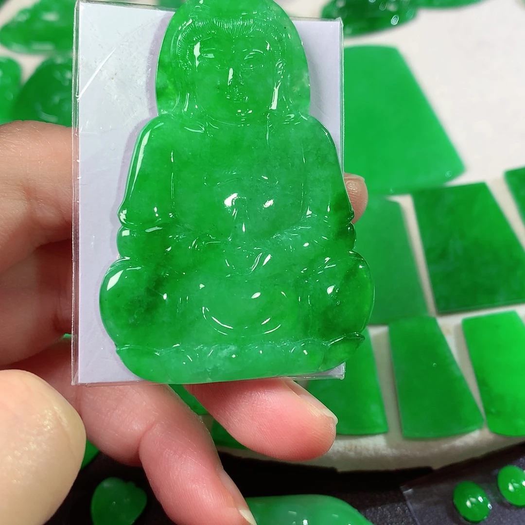 颈饰未镶嵌翡翠天然翡翠