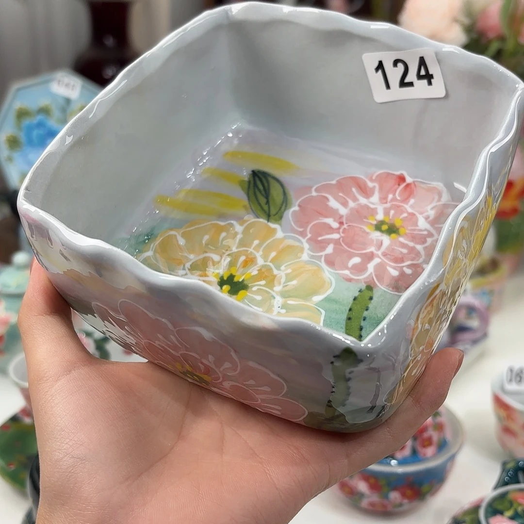 景德镇手绘高温釉下彩陶瓷茶具