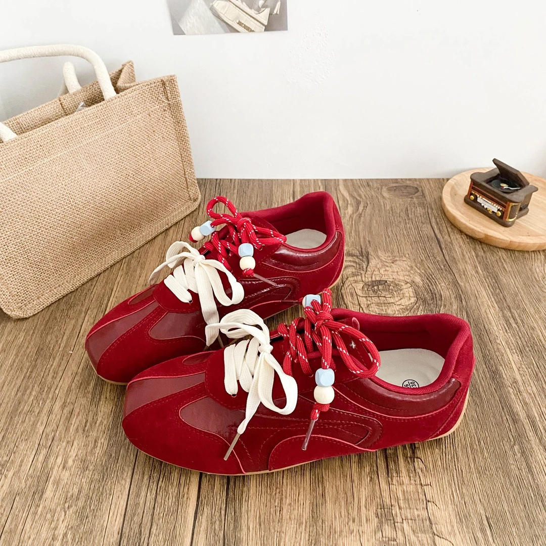 轻便软底女德训鞋2025秋季新款透气舒适乳胶鞋垫小白鞋百搭休闲鞋