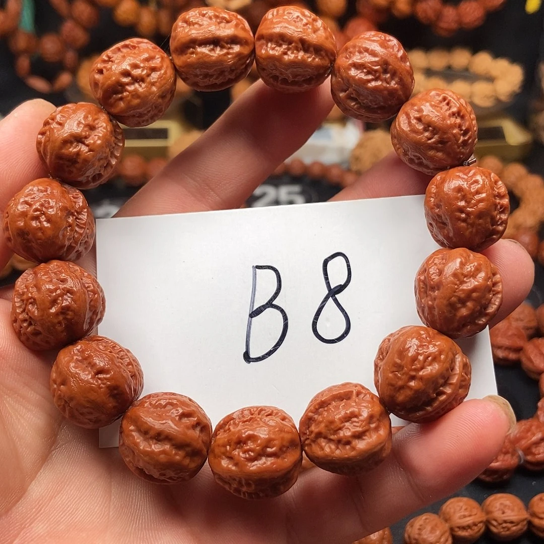 手串文玩核桃八棱粗筋19