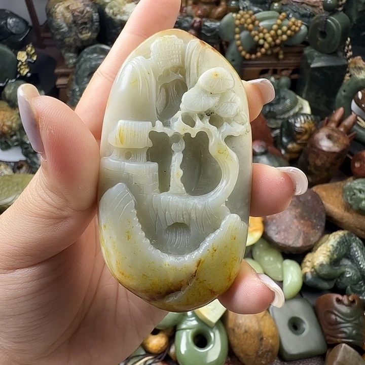 透闪石质玉未镶嵌珠宝奇石