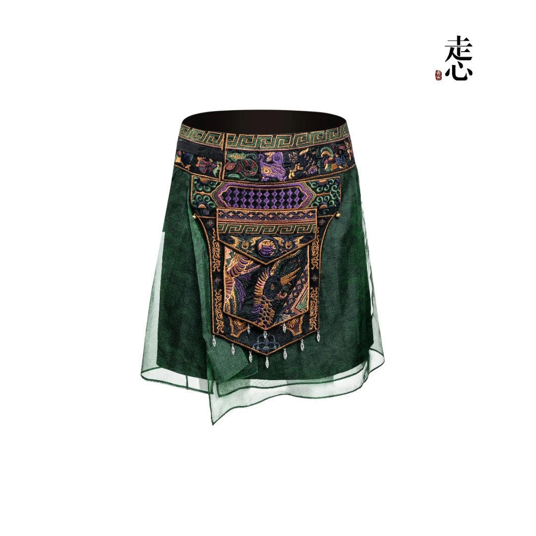 【走心非遗】七彩凤凰半裙25ZX9081