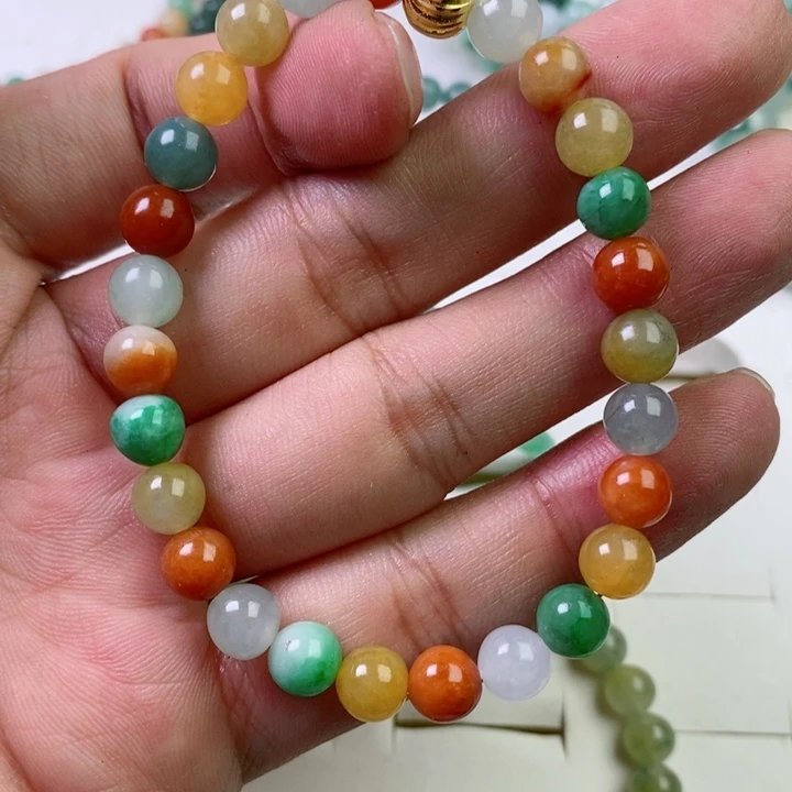 定制翡翠未镶嵌手链