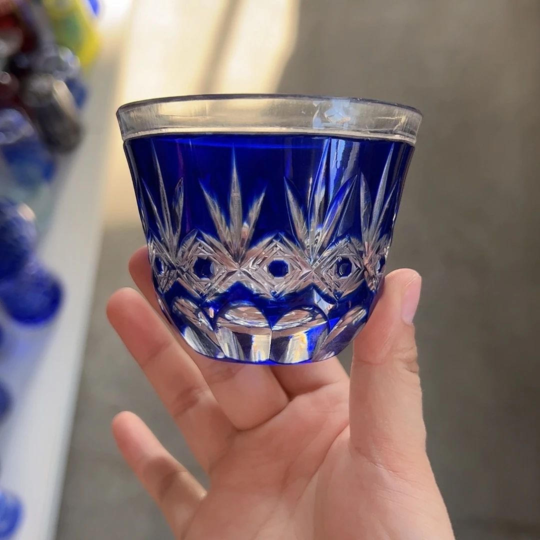 水晶玻璃平底款微瑕一个