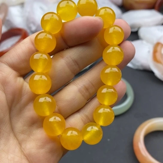 石英质玉未镶嵌手链