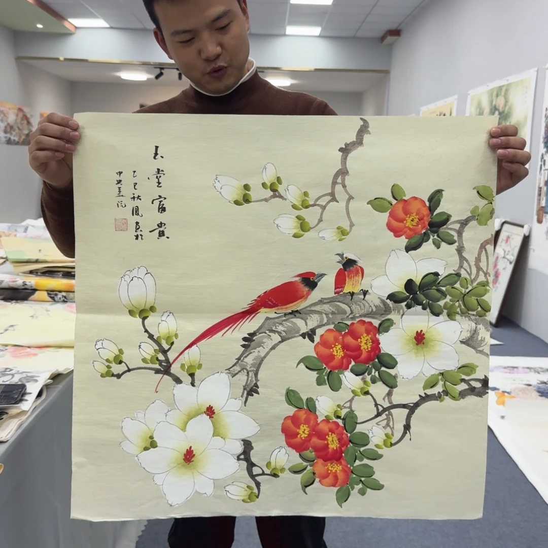 国画国画作品宣纸纯手绘