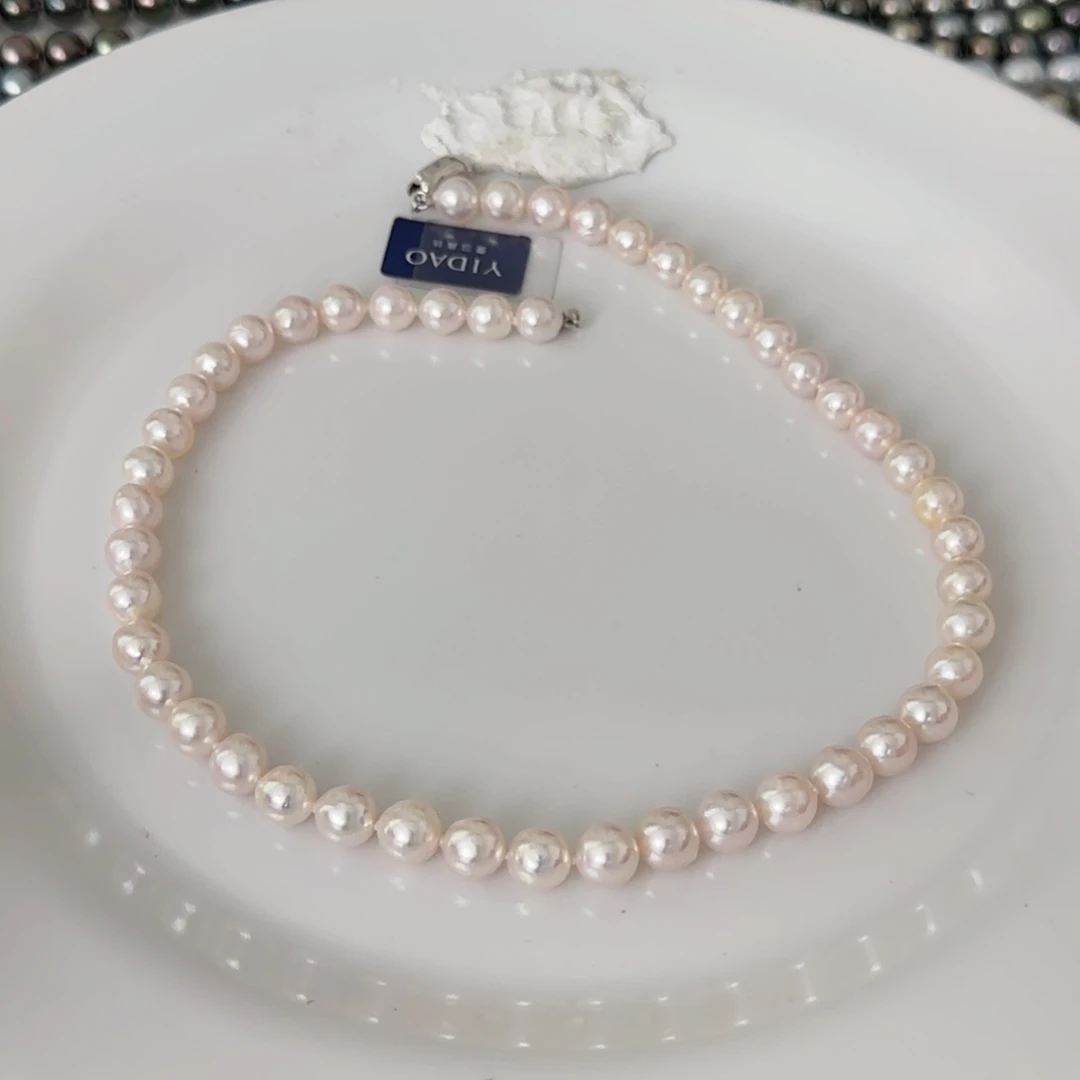 海水珍珠颈饰未镶嵌Ak项链8-9mm可定制爱