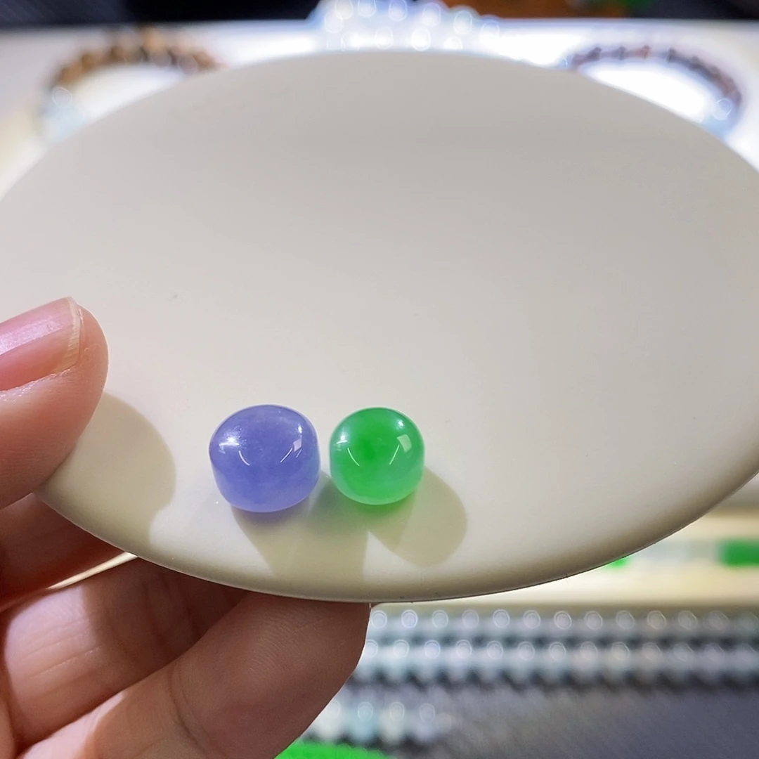 未镶嵌挂件翡翠圆饼