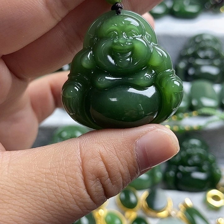 和田玉（碧玉）未镶嵌项链35