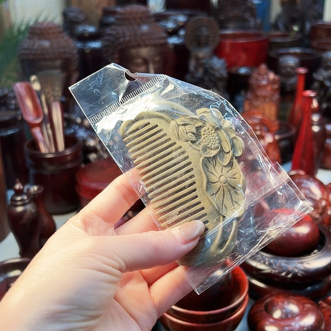 绿檀绿檀木梳尺寸9.5/6/1