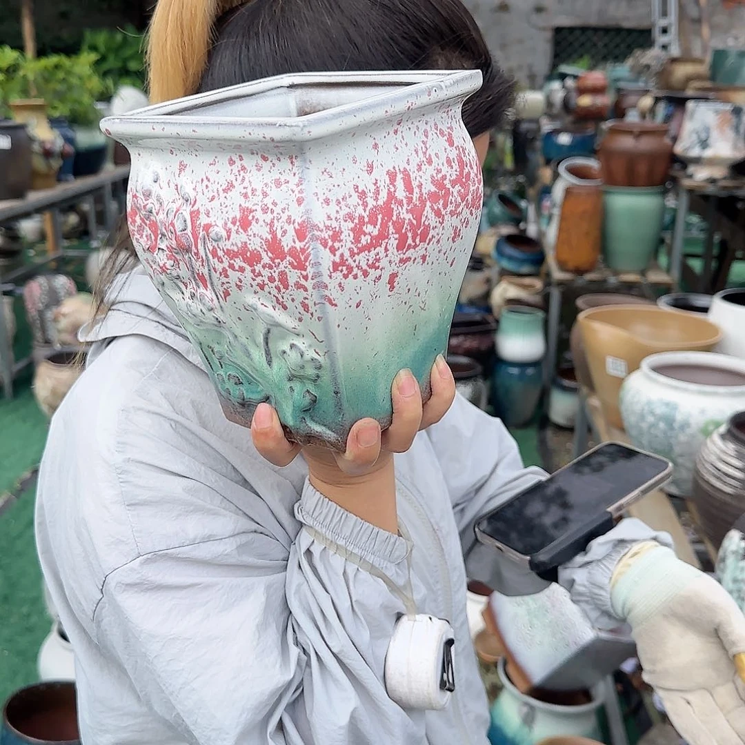紫砂花盆王嫂花盆0624-280高17口14