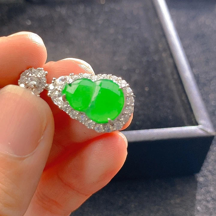 【闪购商品】翡翠银S925镶嵌颈饰翡翠