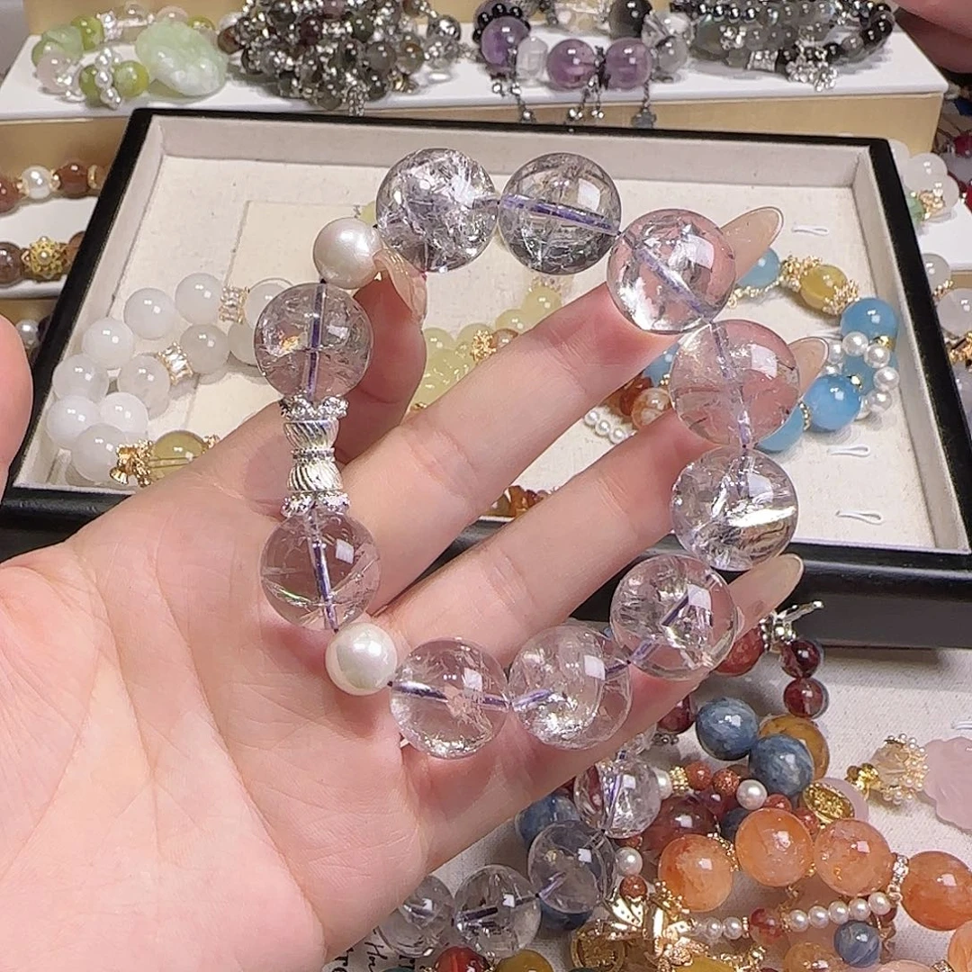 水晶手链未镶嵌吧