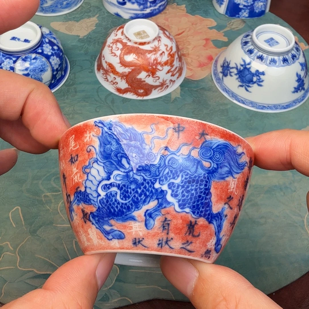 陶现代景德镇全手绘陶瓷大瑕