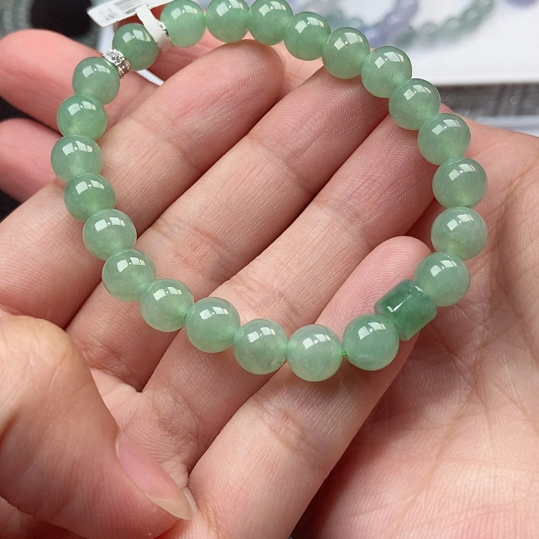 未镶嵌手链翡翠卡7.6