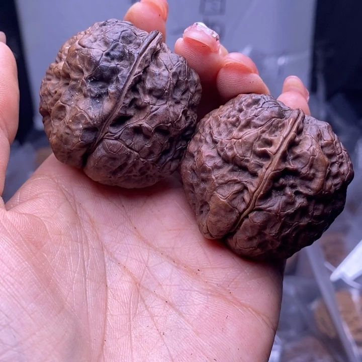 把件文玩核桃云南野生铁核桃132号41mm