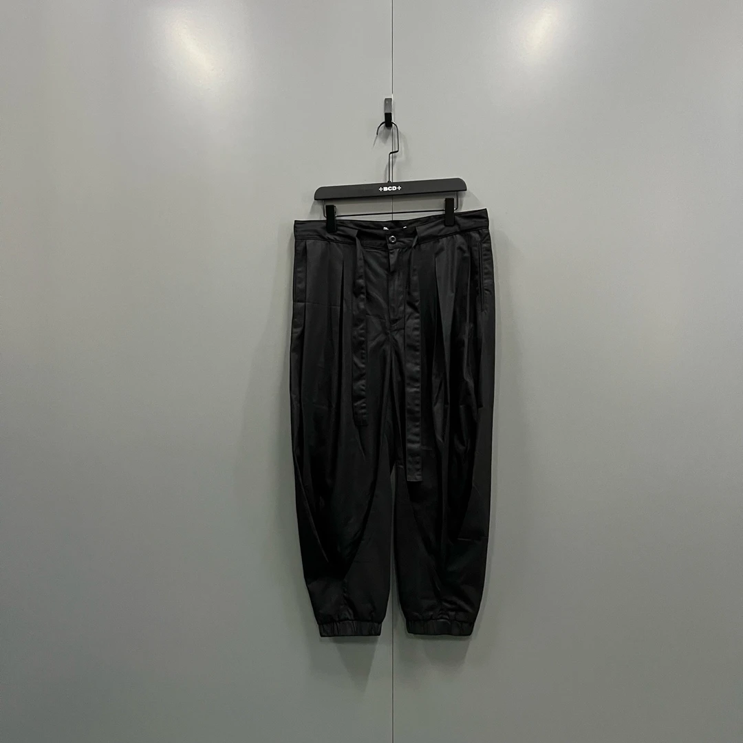 未使用 maje jp819 015630 BBB 黑色系带束脚裤 XXL码