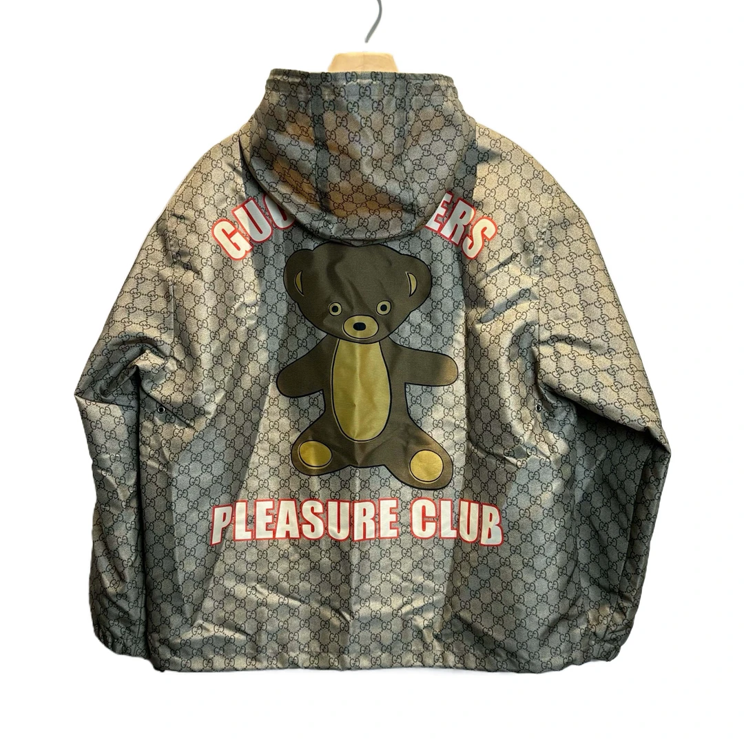 全新未使用 GUCCI/古驰 古驰泰迪熊满印连帽外套/全新/48码