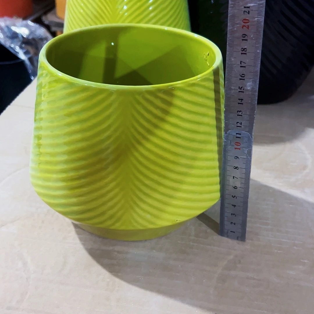 有孔外贸尾单陶瓷花盆凑单10米包邮