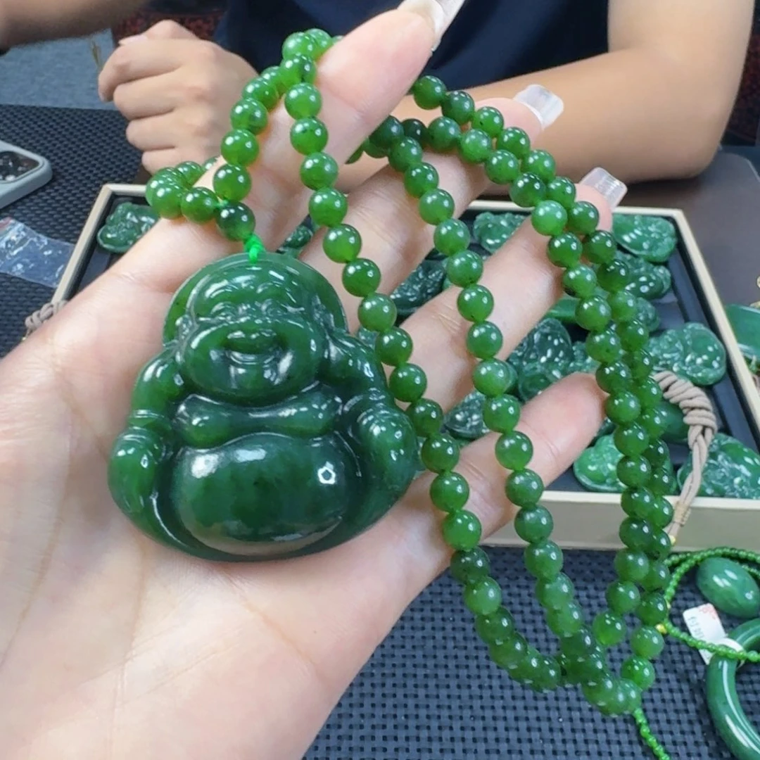 和田玉（碧玉）未镶嵌颈饰45