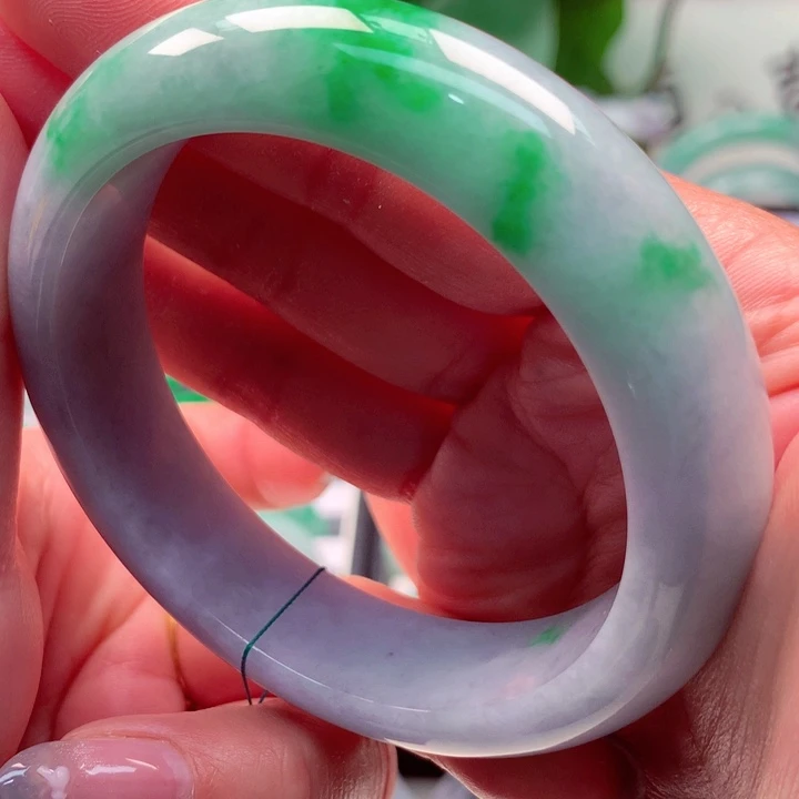 翡翠未镶嵌手镯58.5圈口