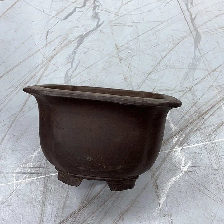 紫砂花盆紫砂的颜色很好看呀