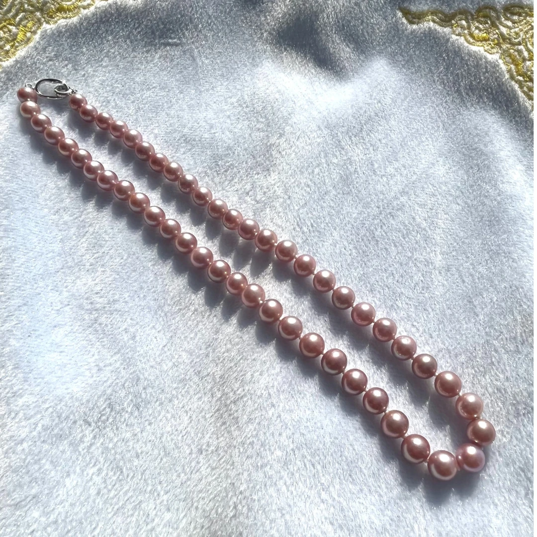 【王公子】淡水珍珠/紫珠（小千金）7-9MM/S925银