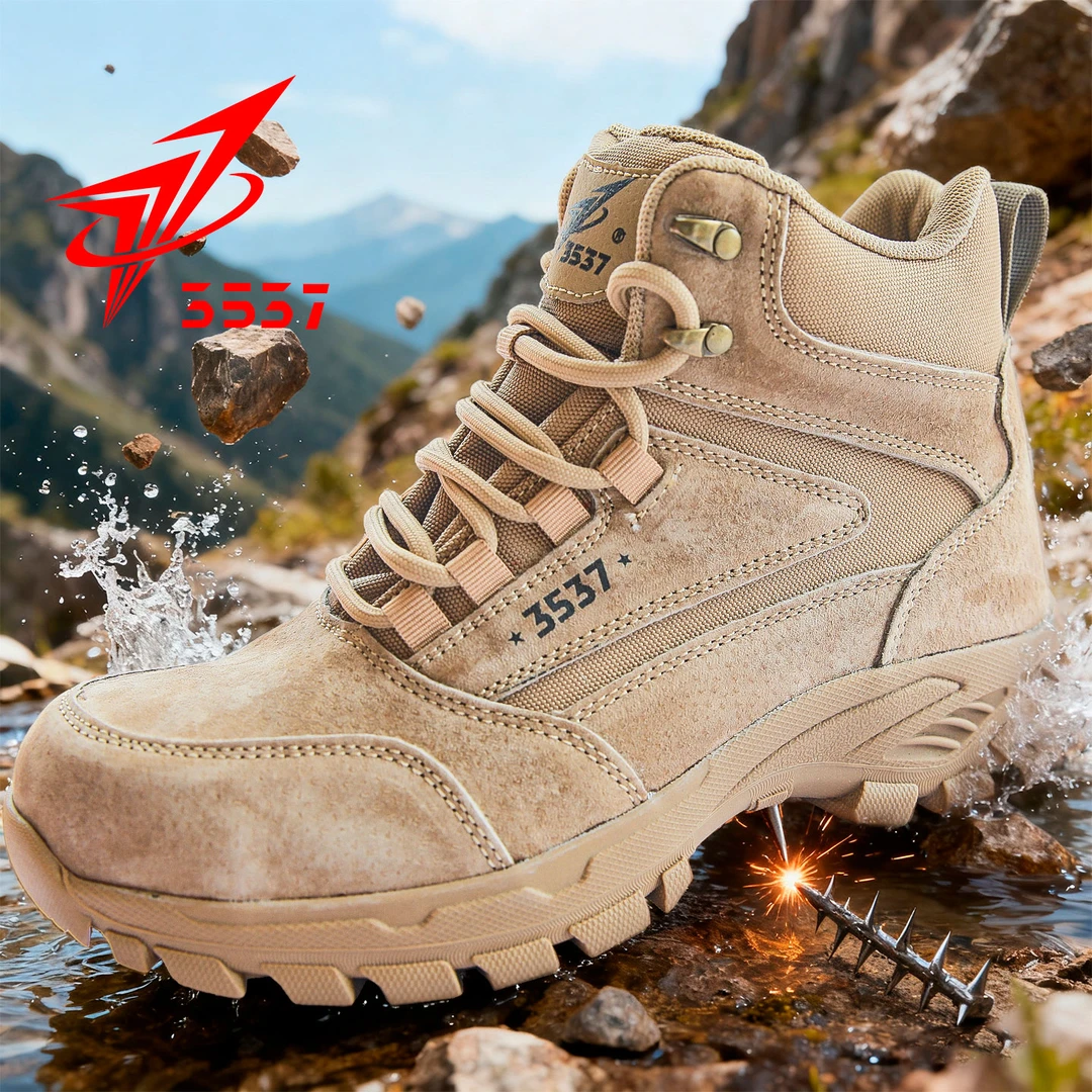 际华3537徒步登山靴橡胶底防滑耐磨户外鞋男款低帮爬山训练鞋作训