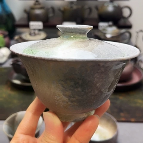 盖碗景德柴烧茶具-微瑕