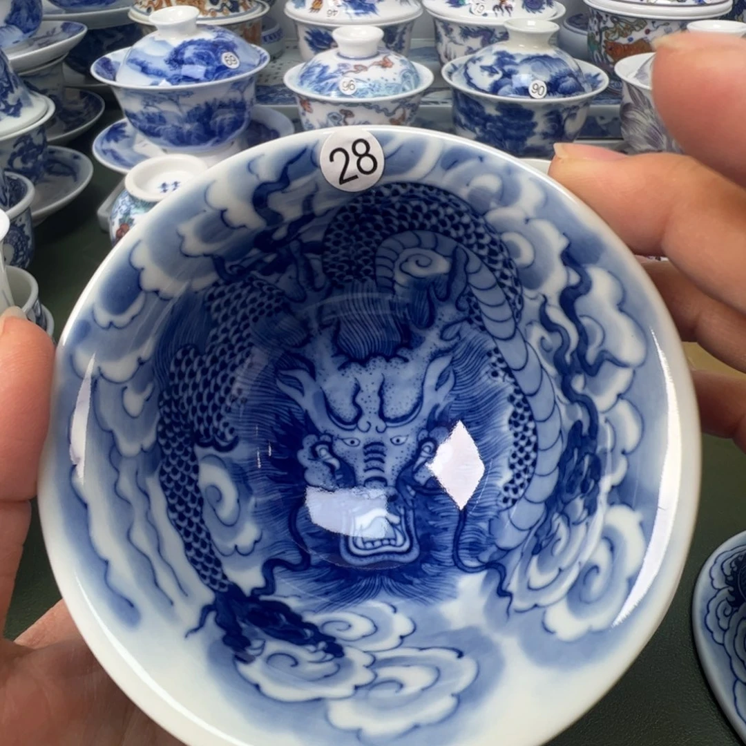 陶瓷景德镇纯手工纯手绘茶具木木28