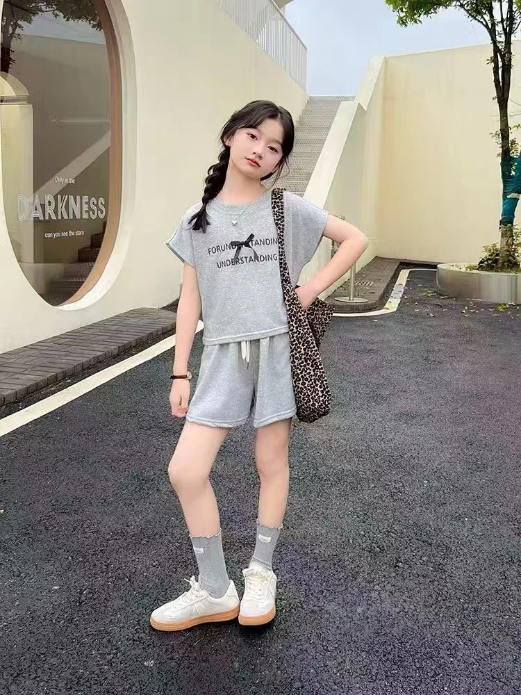 “知性”“简约”休闲活力童衣组合夏季夏款