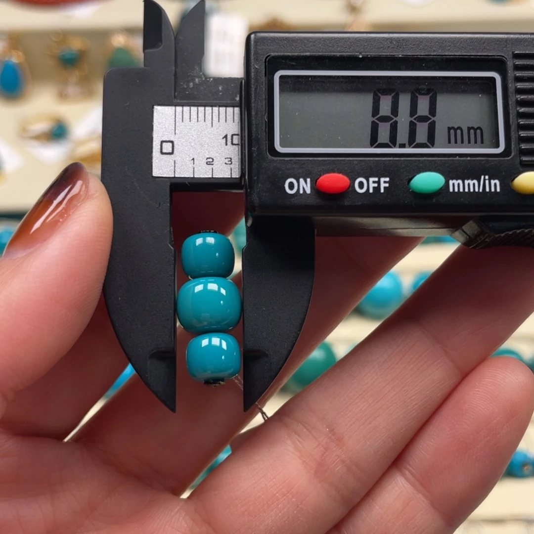 未镶嵌绿松石珠宝奇石三连老型