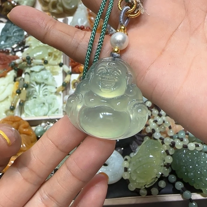 蛇纹石玉未镶嵌吊坠