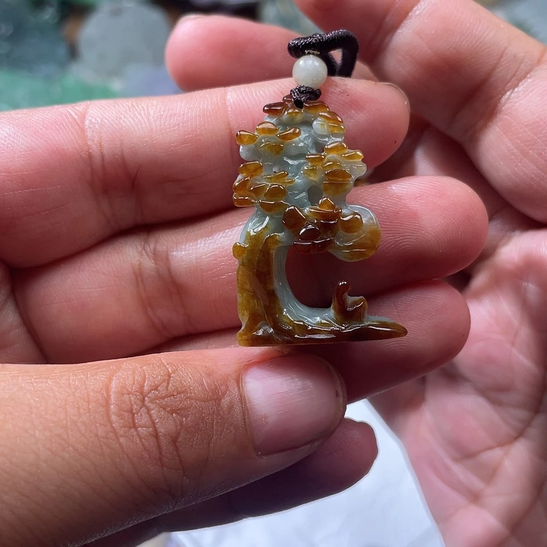 颈饰未镶嵌翡翠翡玉缘翡翠
