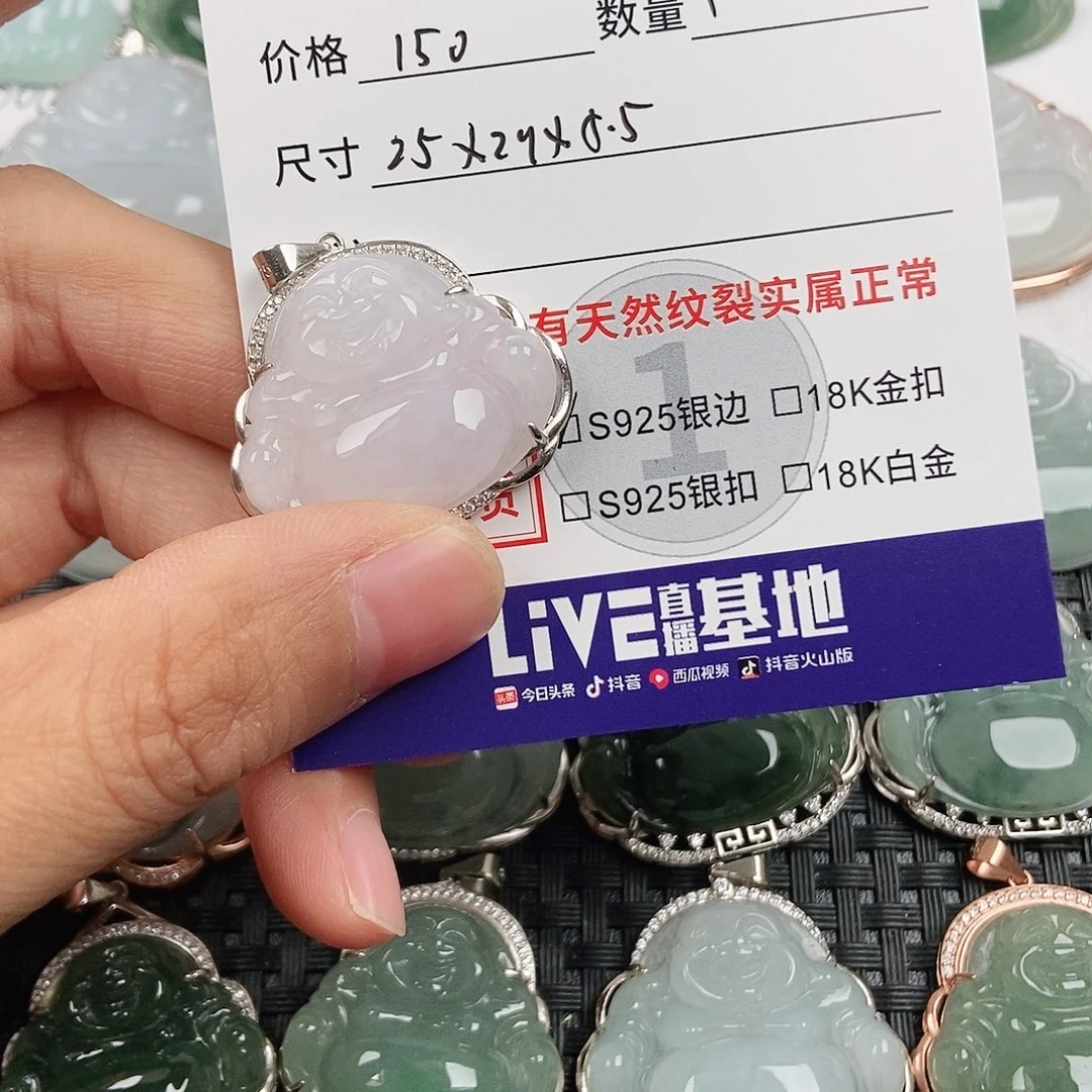 翡翠银S925镶嵌颈饰