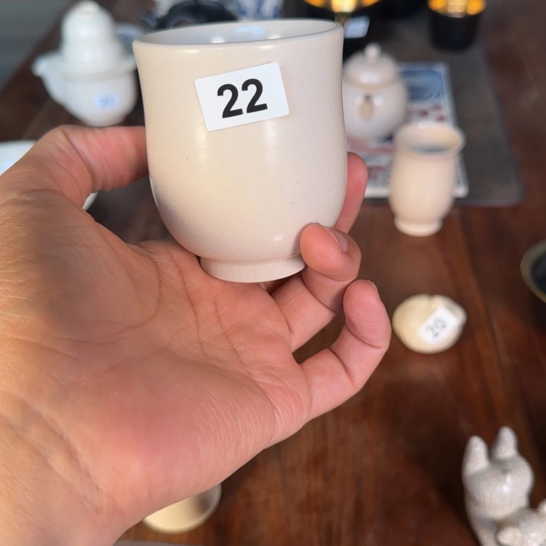 霖松堂高温白陶手工茶器