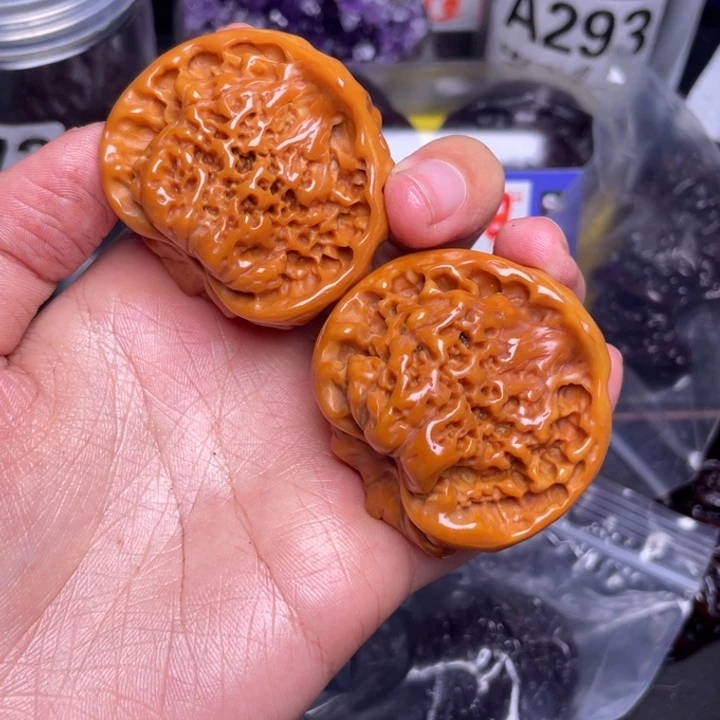 文玩核桃把件蛇头45