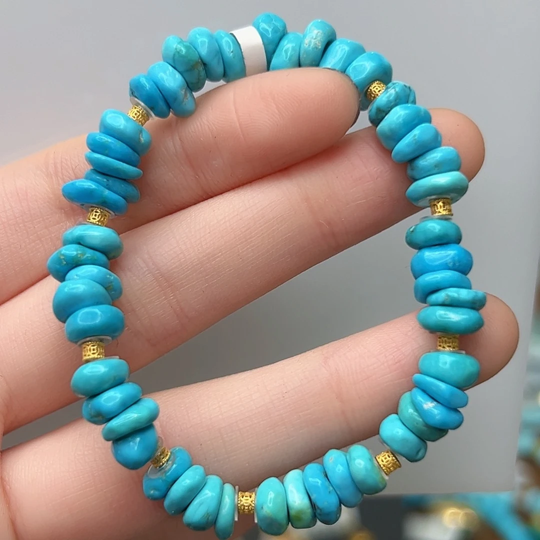 绿松石珠宝奇石18K金镶嵌