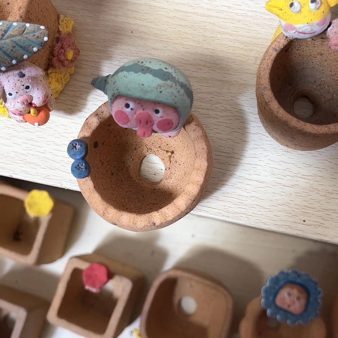 泥塑春**酒古镇炻陶花盆