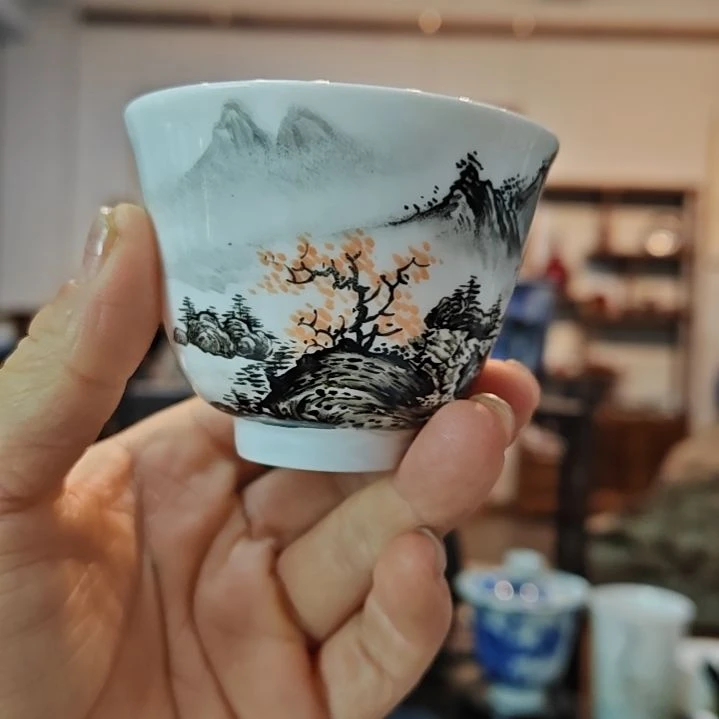 鑫*贵景德镇手工手绘主人杯