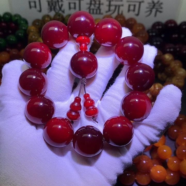 松木手串/手链帝王血龙木 2.0 果冻玉化高货