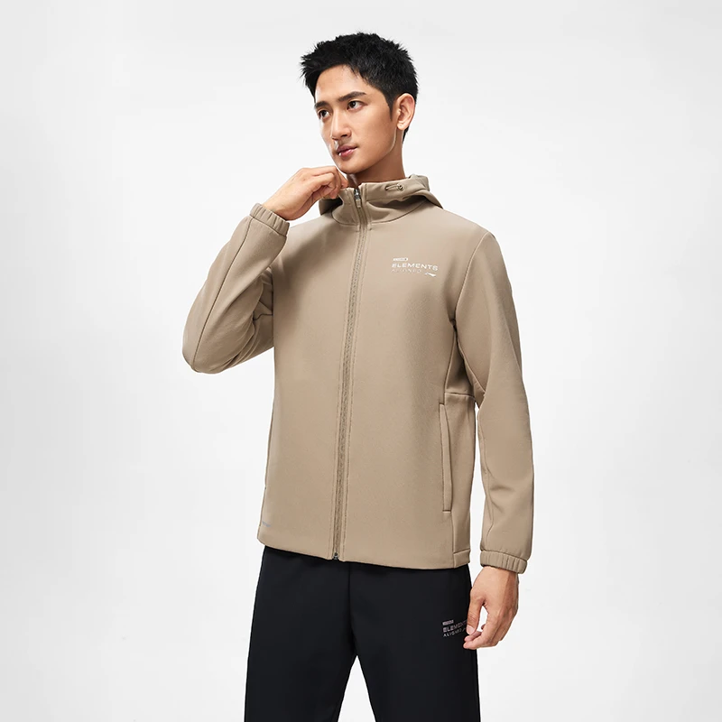 LI-NING/李宁健身系列男子加绒保暖防泼水运动风衣635-2