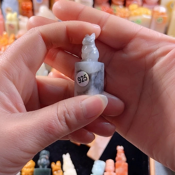 老挝石印石心****1.5厘米，兔子925