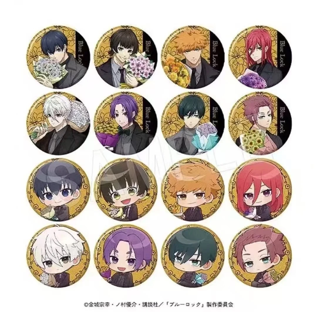 日谷蓝色监狱 捧花生日吧唧徽章许愿+1